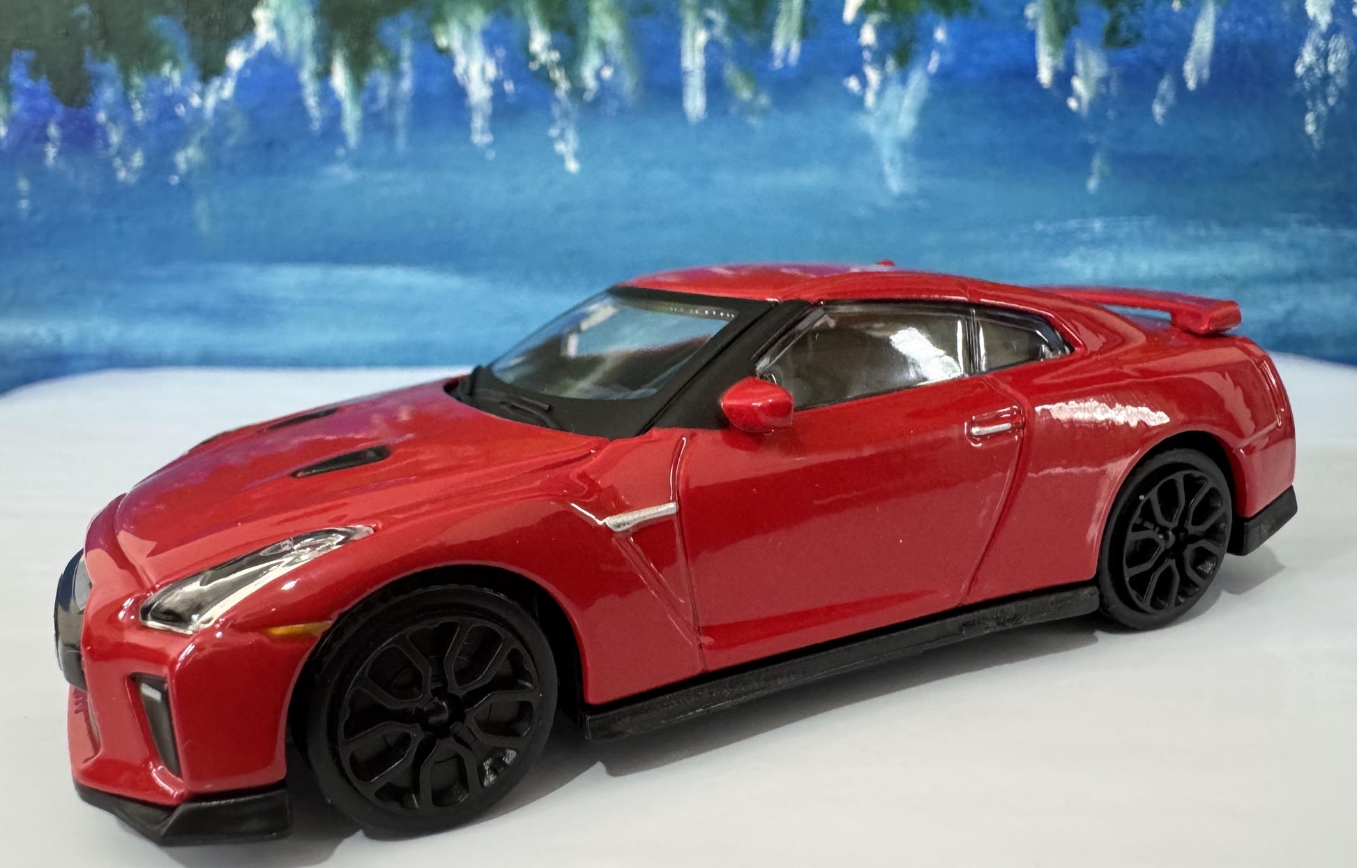 Personalized Name Plate Nissan GT-R 2017 Grey 1:43 Diecast Car Gift for Boy Girl Dad Mom Uncle – Boxed Model Collectible Display Boxed Red