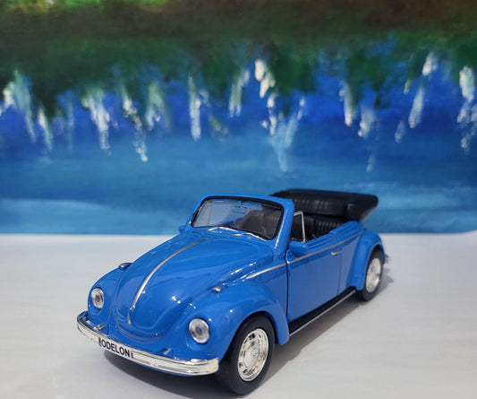 Personalised VW Volkswagen Beetle Convertible Toy Car, 1:34 Scale Model–Gift for Boy, Girl, Dad, Mom, Grandad, Birthday - Easter gift Boxed