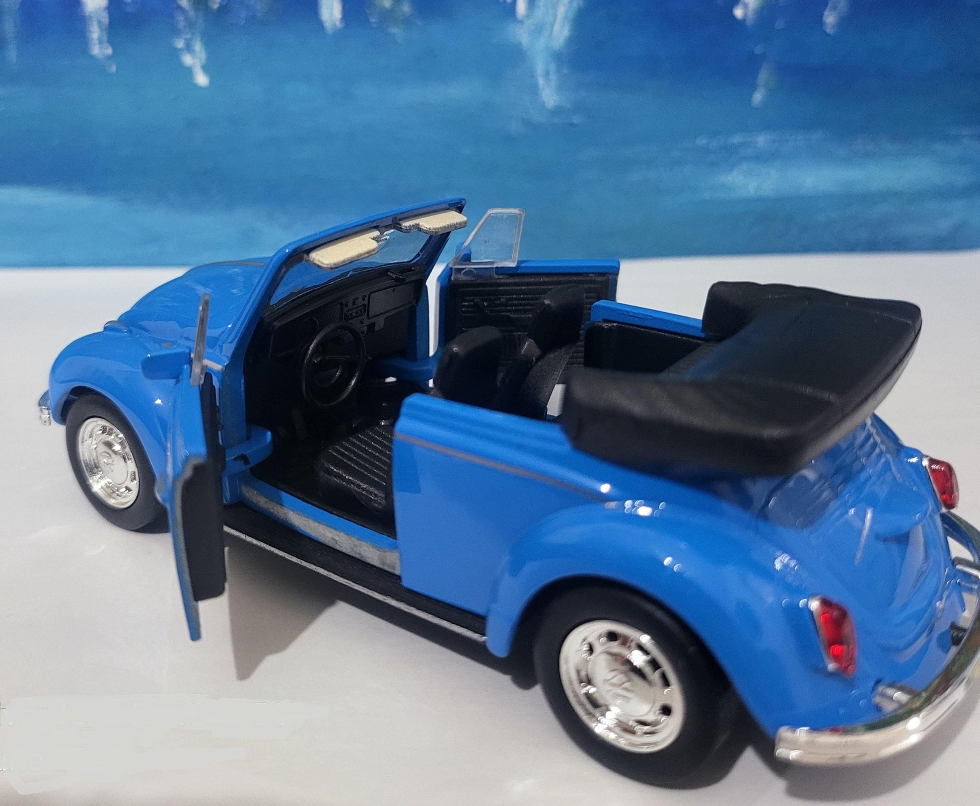 Personalised VW Volkswagen Beetle Convertible Toy Car, 1:34 Scale Model–Gift for Boy, Girl, Dad, Mom, Grandad, Birthday - Easter gift Boxed
