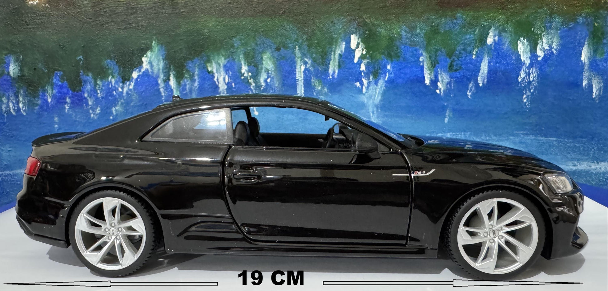 Personalized Audi RS 5 Coupe Toy Car 1:24 | Opening Doors | Gift for Dad, mom, girl or Boy | Boxed Collectible Model, High Detailed. Black