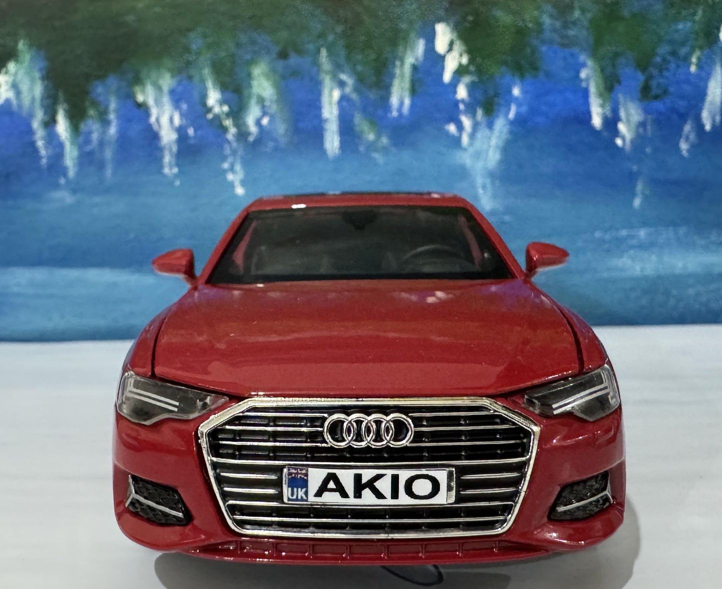 Personalized Audi A6 Toy Car 1:32 | Light and Sound | Opening Doors, Hood & Trunk | Gift for Dad, mom, girl or Boy | Boxed Collectible Model
