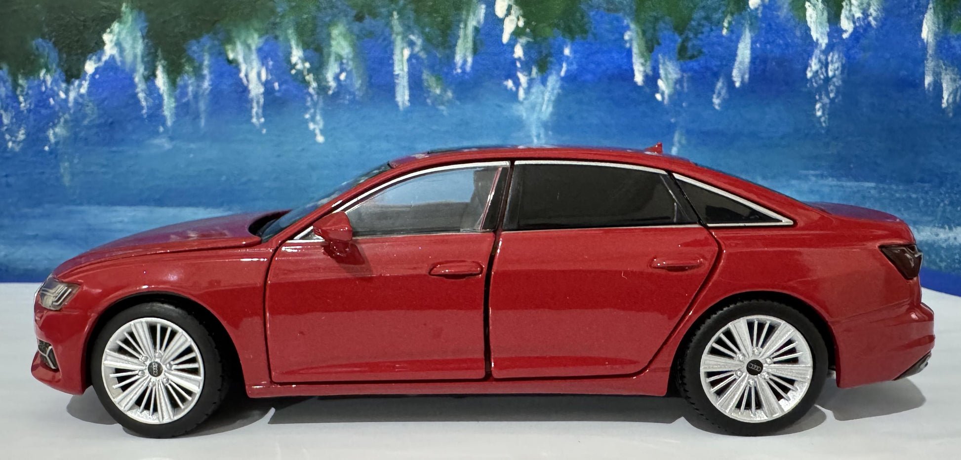 Personalized Audi A6 Toy Car 1:32 | Light and Sound | Opening Doors, Hood & Trunk | Gift for Dad, mom, girl or Boy | Boxed Collectible Model