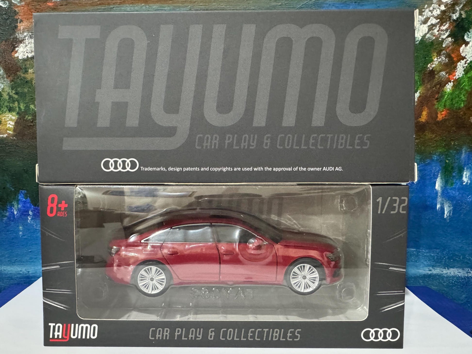 Personalized Audi A6 Toy Car 1:32 | Light and Sound | Opening Doors, Hood & Trunk | Gift for Dad, mom, girl or Boy | Boxed Collectible Model