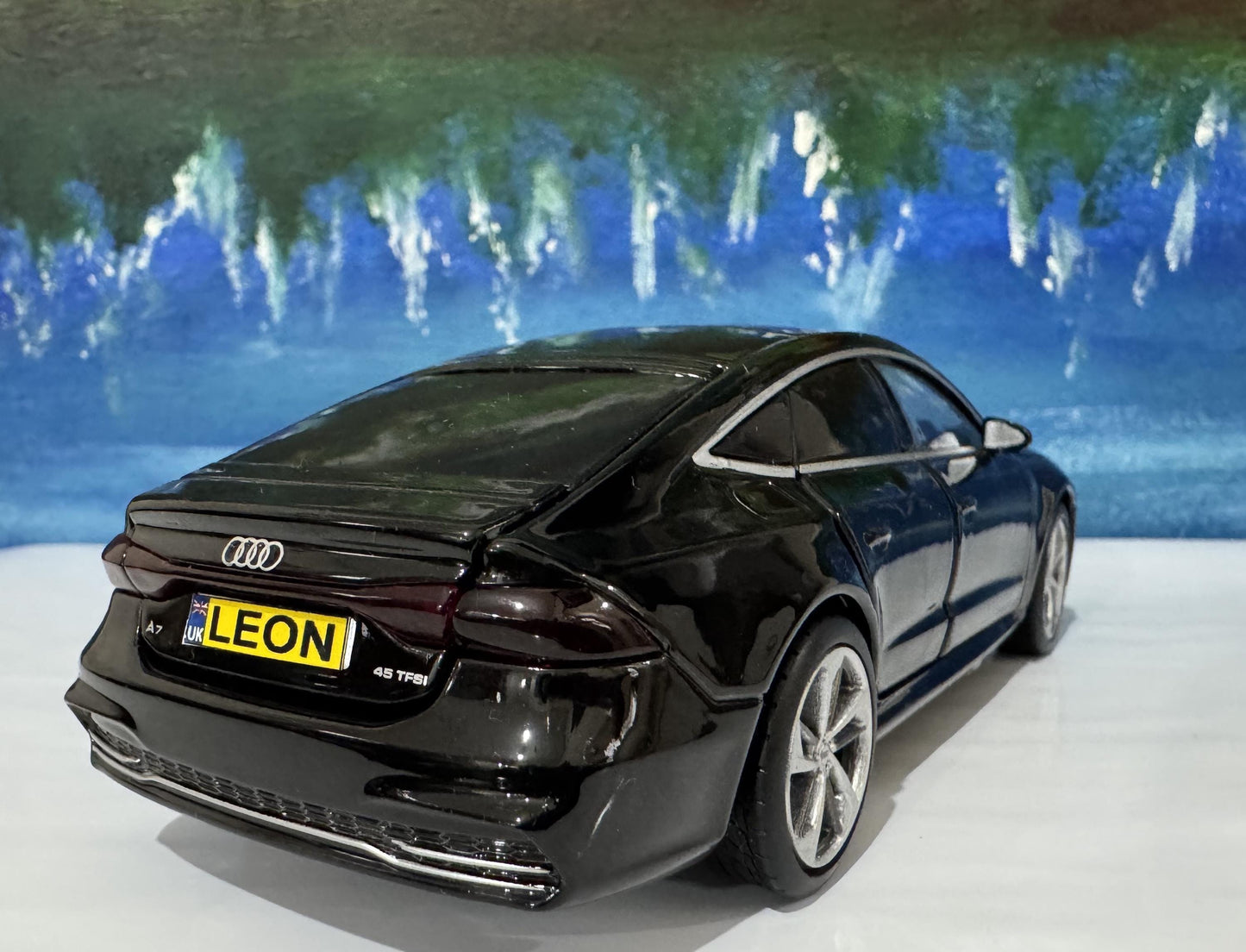 Personalized Audi A7 Toy Car 1:32 | Light and Sound | Opening Doors, Hood & Trunk | Gift for Dad, mom, girl or Boy | Boxed Collectible Model