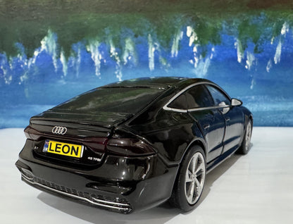 Personalized Audi A7 Toy Car 1:32 | Light and Sound | Opening Doors, Hood & Trunk | Gift for Dad, mom, girl or Boy | Boxed Collectible Model