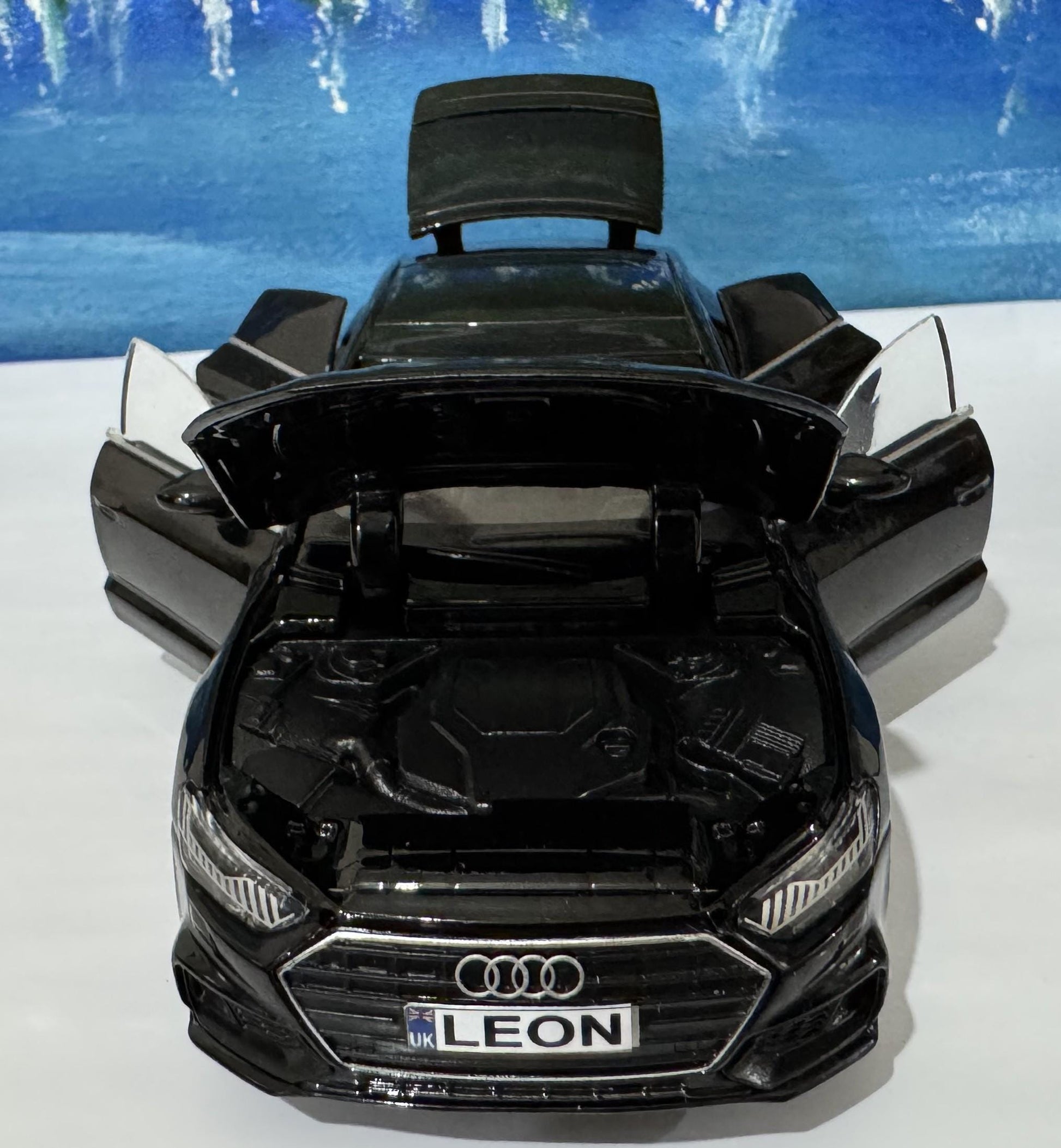 Personalized Audi A7 Toy Car 1:32 | Light and Sound | Opening Doors, Hood & Trunk | Gift for Dad, mom, girl or Boy | Boxed Collectible Model
