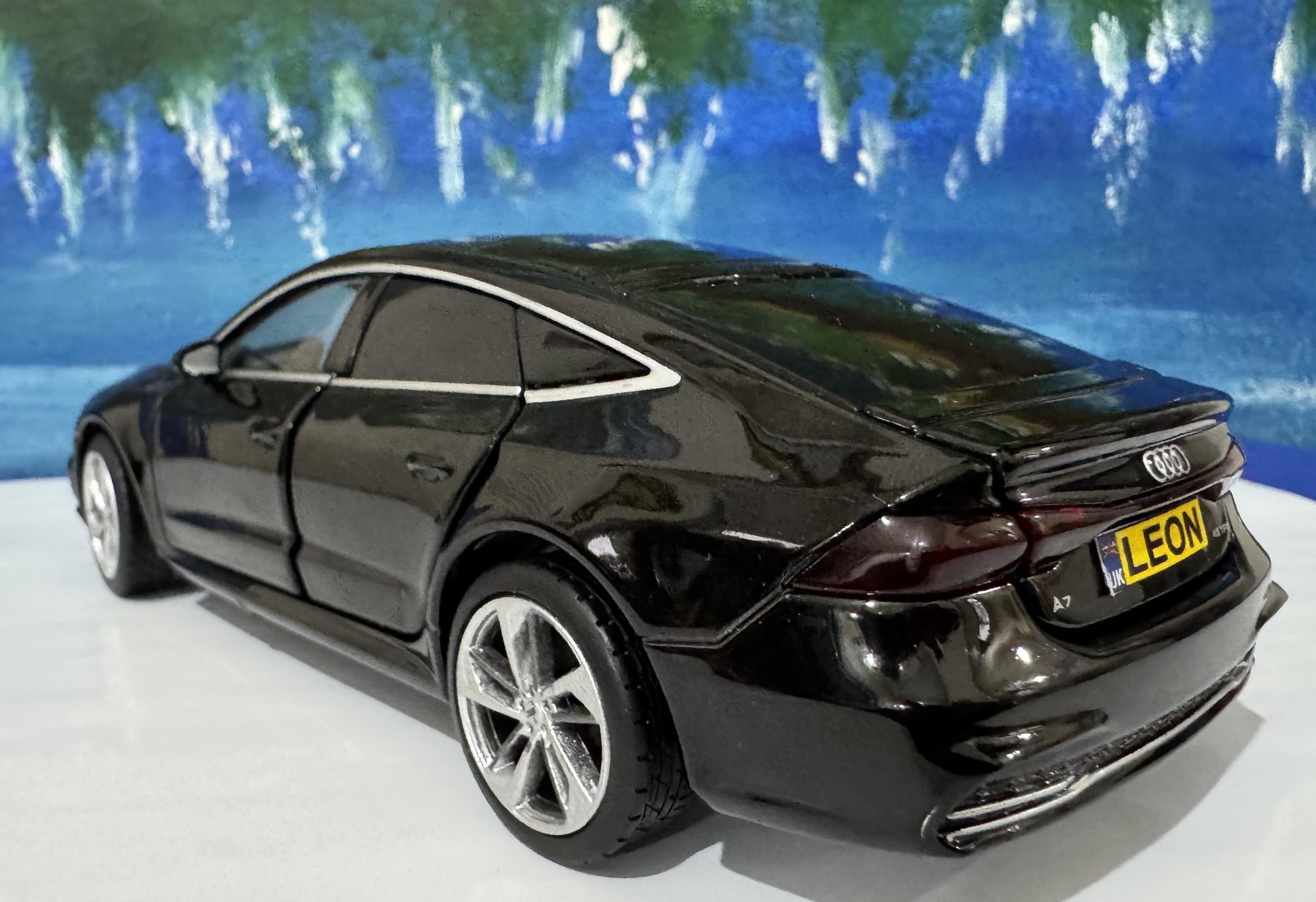 Personalized Audi A7 Toy Car 1:32 | Light and Sound | Opening Doors, Hood & Trunk | Gift for Dad, mom, girl or Boy | Boxed Collectible Model
