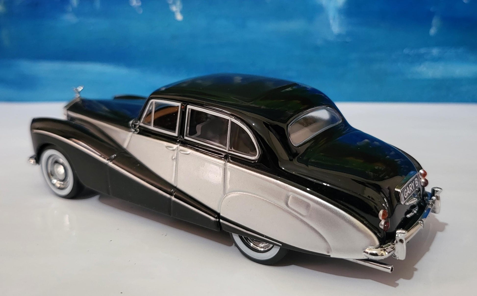 Rolls-Royce Hooper Express Black Model Car – Custom personalized Name Plate – Diecast Gift for Him or Her – Birthday or Christmas – Boxed