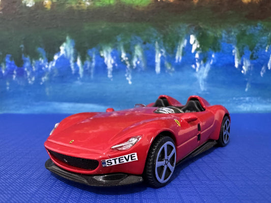 Ferrari Monza SP2 1:43 Scale Diecast Model – Official Licensed Bburago Product, Personalized Gift for Car Enthusiasts, Boxed