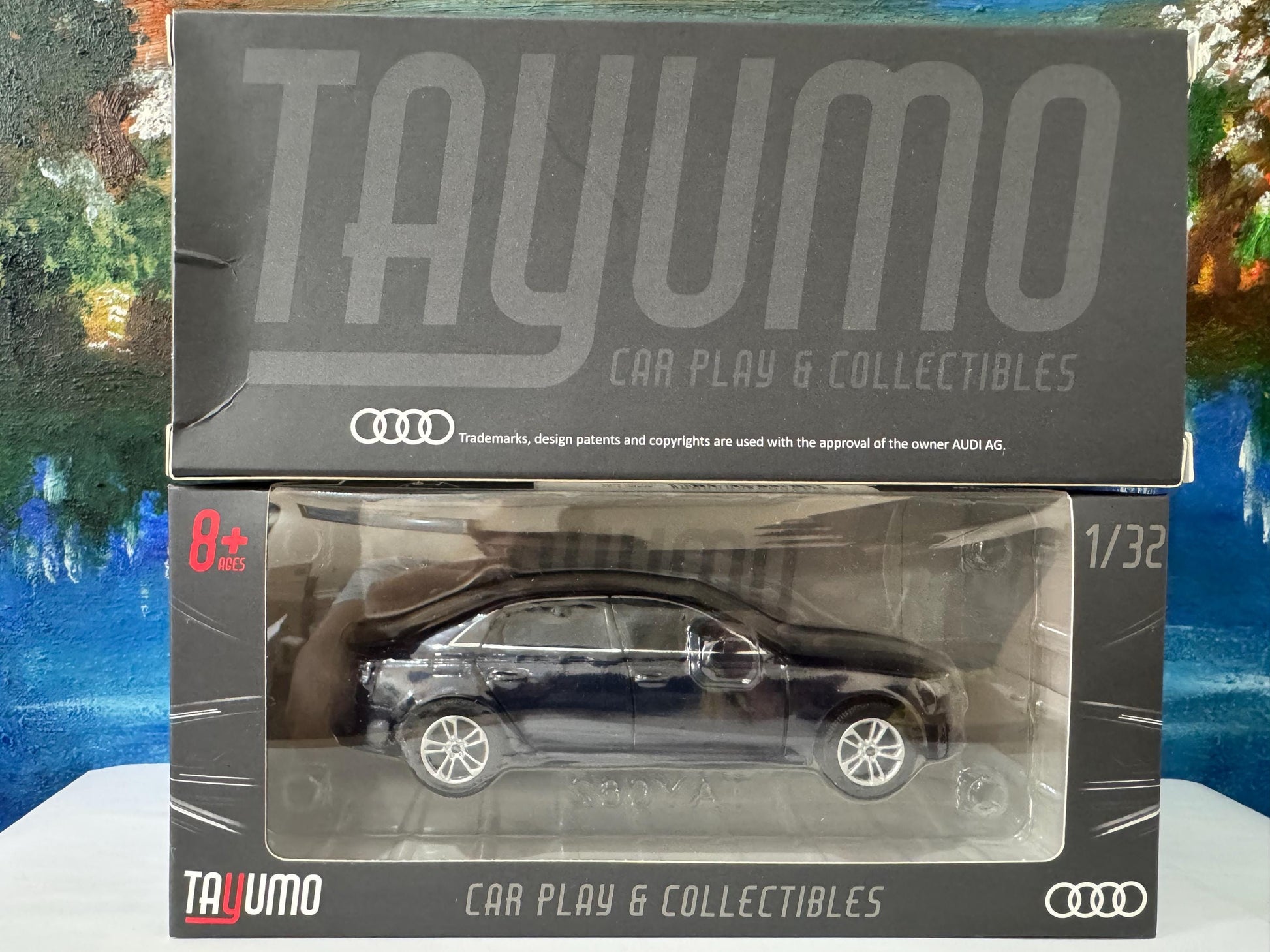Personalized Audi A4 Toy Car 1:32, Light and Sound | Opening Doors, Hood & Trunk | Gift for Dad, mom, girl or Boy | Boxed Collectible Model