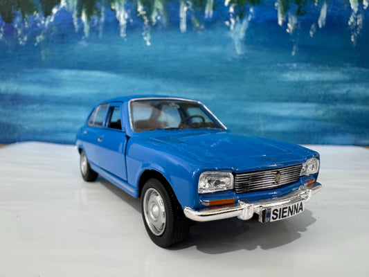 Personalized Name Plate 1975 Peugeot 504 Diecast Car | Vintage Collectible Gift for Dad Mom Uncle | Custom Classic Car Model Boxed