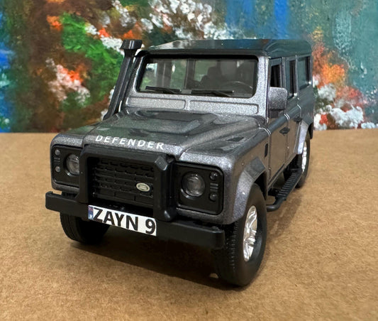 PERSONALISED PLATES Landrover Defender Toy Car Model boy girl dad mom uncle grandad brother birthday cake topper gift present NEW Boxed