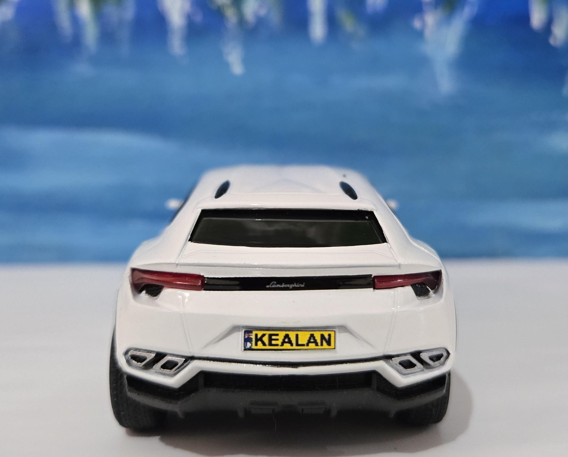 Lamborghini Urus White Personal Plate 1:36 Scale Model Car – Gift for Dad, Mom, Sister – Birthday Anniversary – Gift Sleeve Included