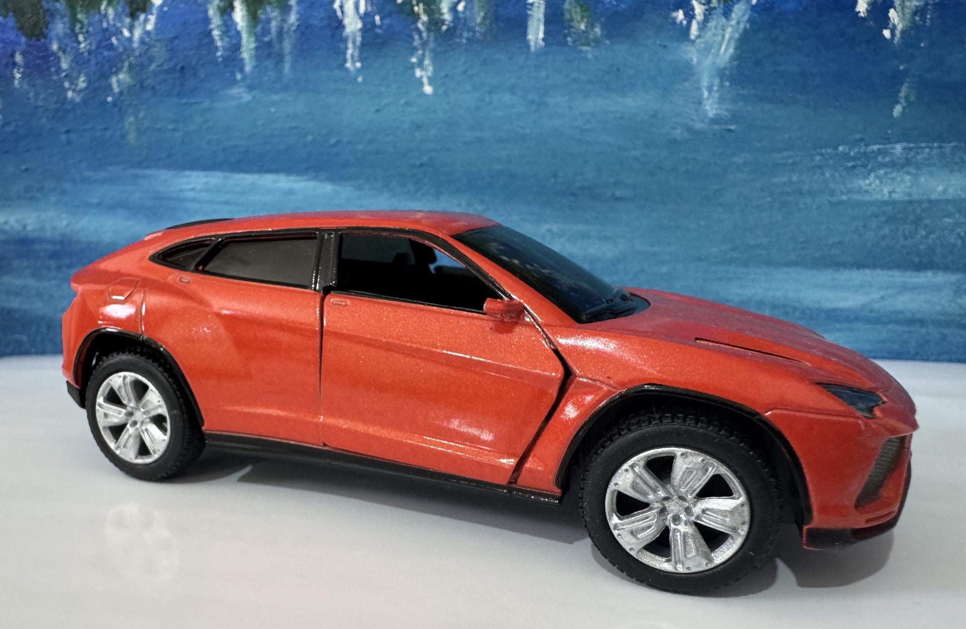 ORANGE Lamborghini Urus Personal Plate 1:36 Scale Model Car – Gift for Dad, Mom, Sister – Birthday Anniversary – Gift Sleeve Included