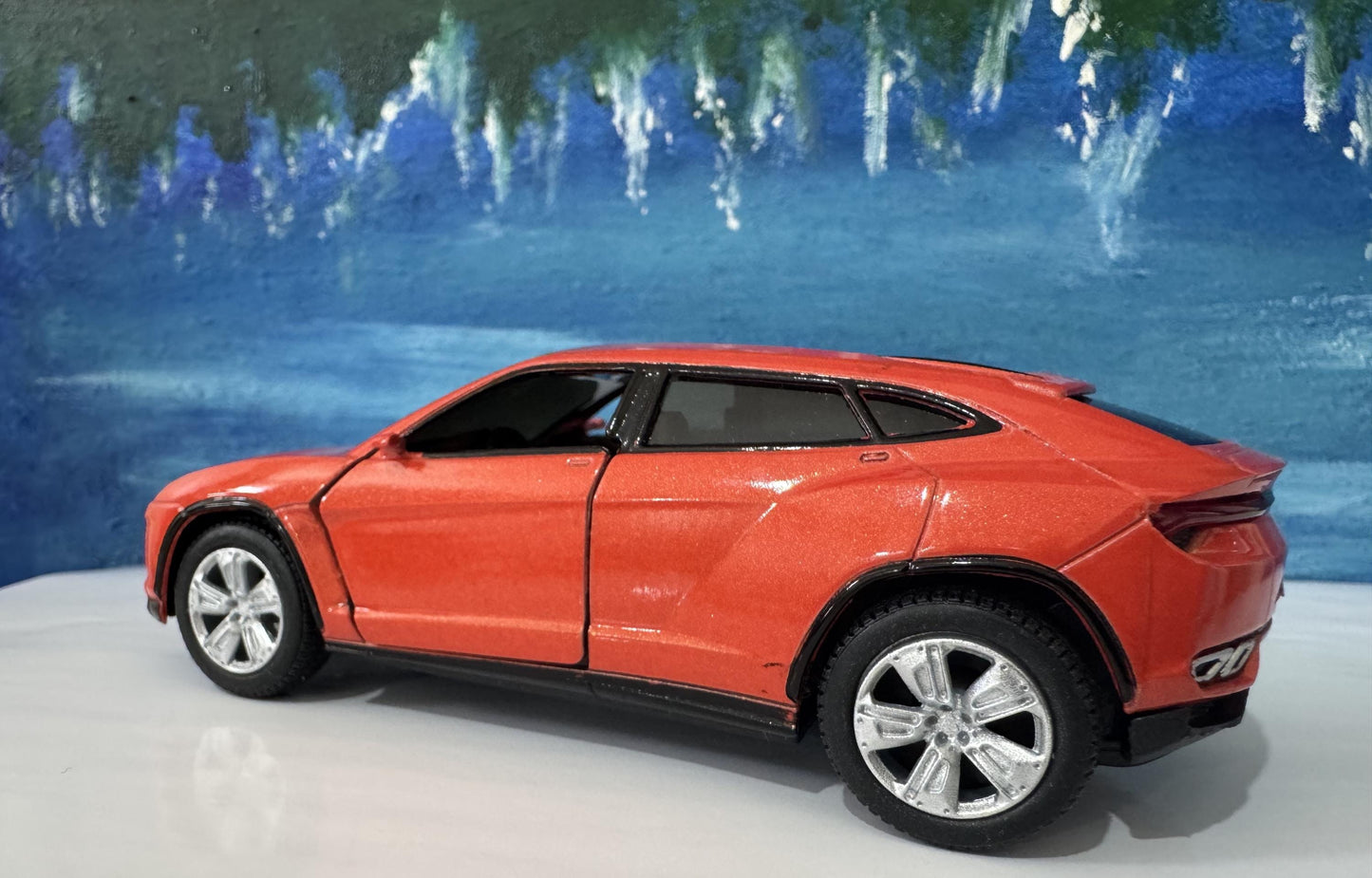 ORANGE Lamborghini Urus Personal Plate 1:36 Scale Model Car – Gift for Dad, Mom, Sister – Birthday Anniversary – Gift Sleeve Included