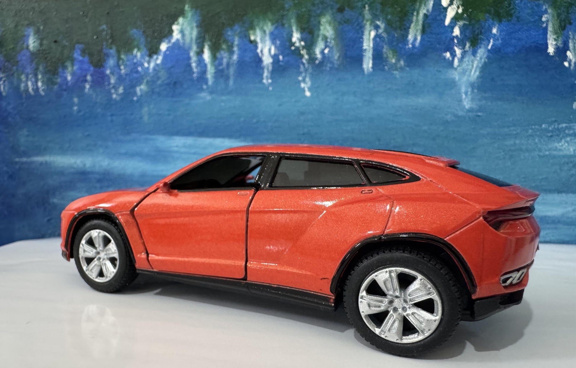 ORANGE Lamborghini Urus Personal Plate 1:36 Scale Model Car – Gift for Dad, Mom, Sister – Birthday Anniversary – Gift Sleeve Included