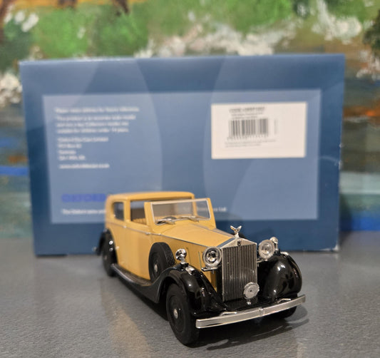 Personalized Rolls Royce Phantom 3 SdV HJ Mulliner Fawn Oxford Diecast Model – Custom Name Gift for Dad, Mom, Husband, Wife, Sister, Grandad