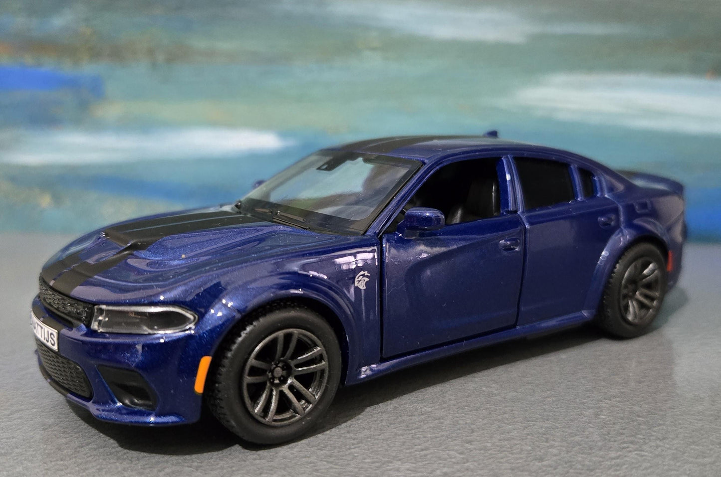 Personalised Dodge Charger SRT 1:36 Scale Model with Custom Name Plate – Diecast Car Gift for Car Lovers – Unique Present for Him, Her, Dad