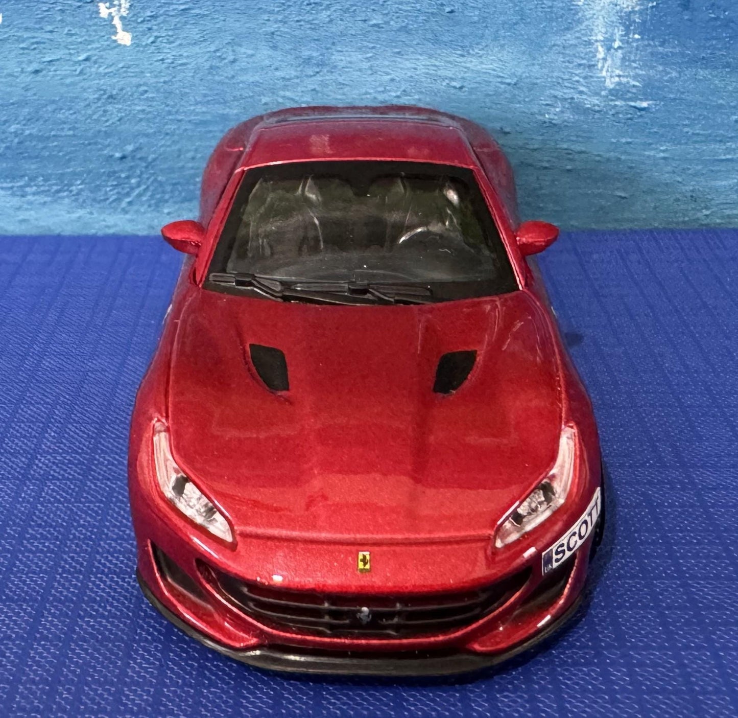 Ferrari Portofino 1:43 Diecast Model – Official Licensed Bburago, Custom Name Plate, Personalized Gift, Boxed