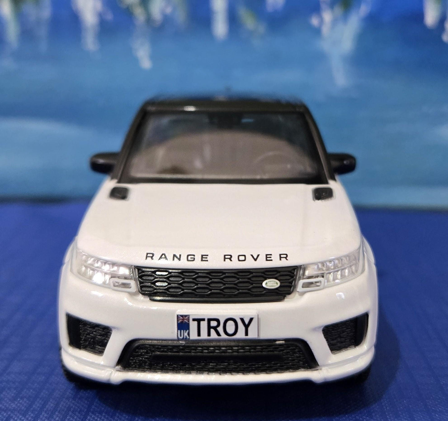 PERSONALISED PLATES 1:36 RangeRover Sport Toy Car Model boy girl dad mom uncle grandad brother birthday Christmas gift present *4 Colours*