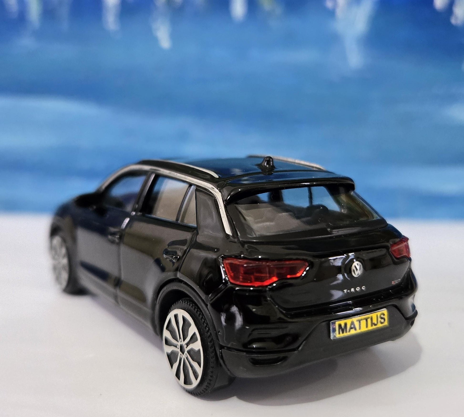 Personalized VW T-Roc Toy Car 1:43 Scale - Custom Name Plate - Kids Birthday Gift - Dad Mom Uncle Father Mother Gift - Boxed Collectible