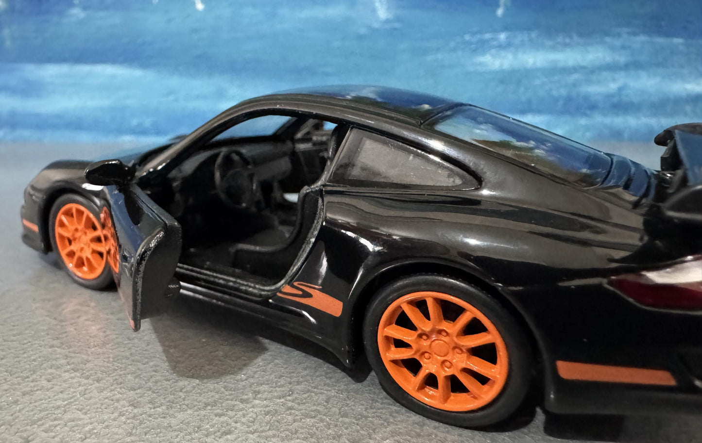 Personalized Name Plate Welly Porsche 911 GT3 RS Model Car – Gift for Him, Boyfriend, Husband, Kids – Unique Car Lover Collectible – Boxed