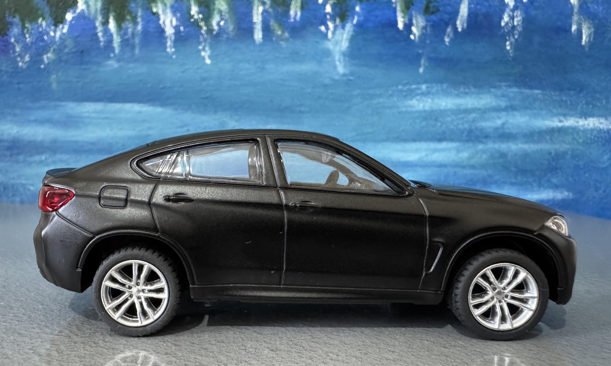 CMC BMW X6 M 1:43 Scale Matte Black Diecast Model Car – Custom Name Plate – Collectible Gift for Dad, Mom, Kids, Car Lovers – Boxed Display