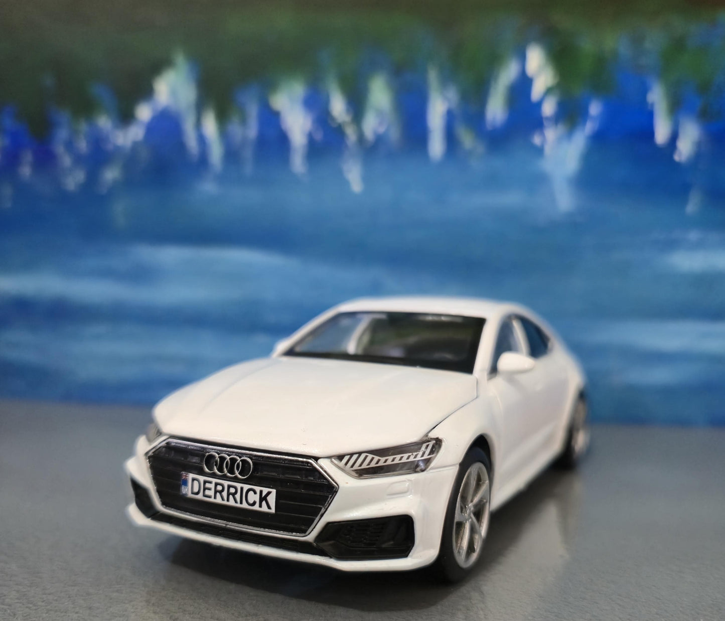 Personalized Audi A7 Toy Car 1:32 | Light and Sound | Opening Doors, Hood & Trunk | Gift for Dad, mom, girl or Boy | Boxed Collectible Model