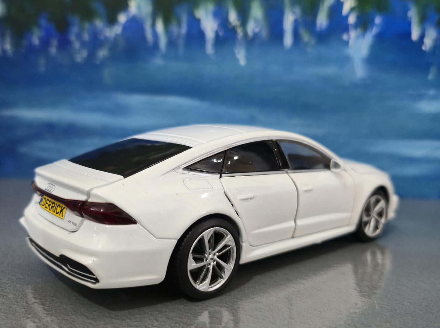 Personalized Audi A7 Toy Car 1:32 | Light and Sound | Opening Doors, Hood & Trunk | Gift for Dad, mom, girl or Boy | Boxed Collectible Model