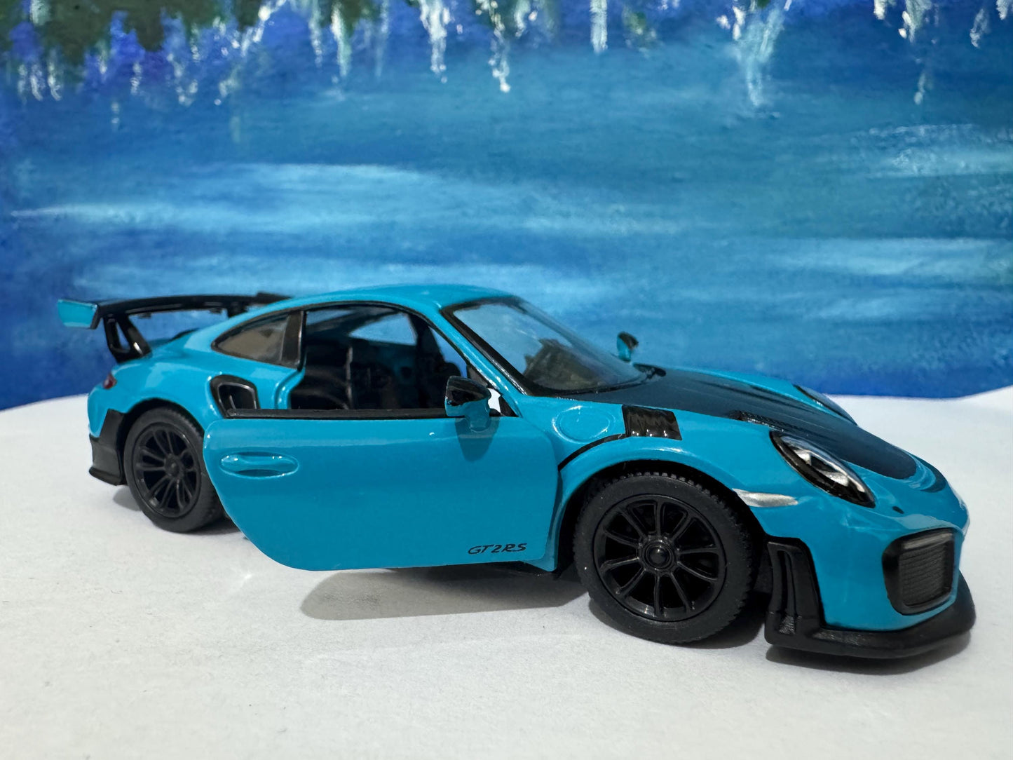 Personalized Porsche GT2 RS Model Car: Custom Number Plate, Collector's Edition