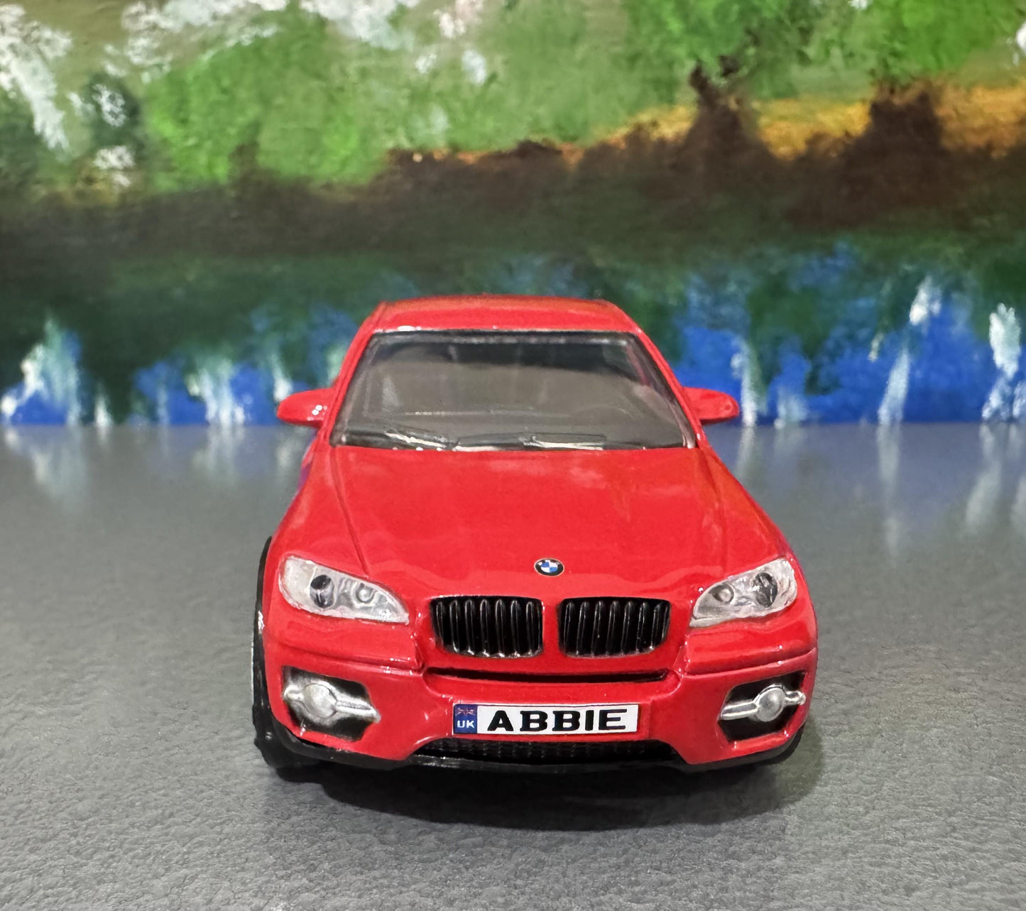 BMW X6 Diecast Model Car 1:43 Scale - Personalized License Plate