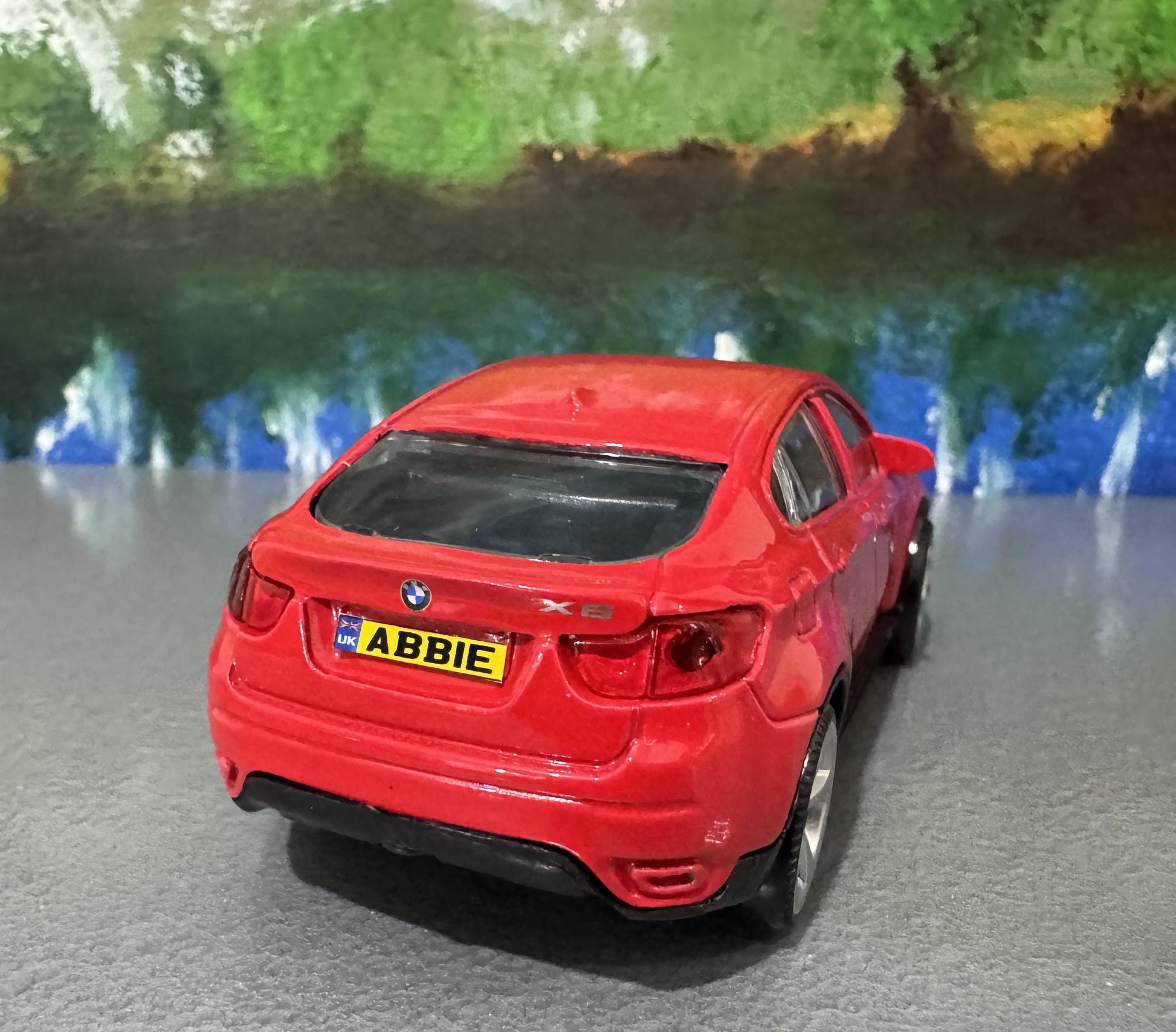 BMW X6 Diecast Model Car 1:43 Scale - Personalized License Plate
