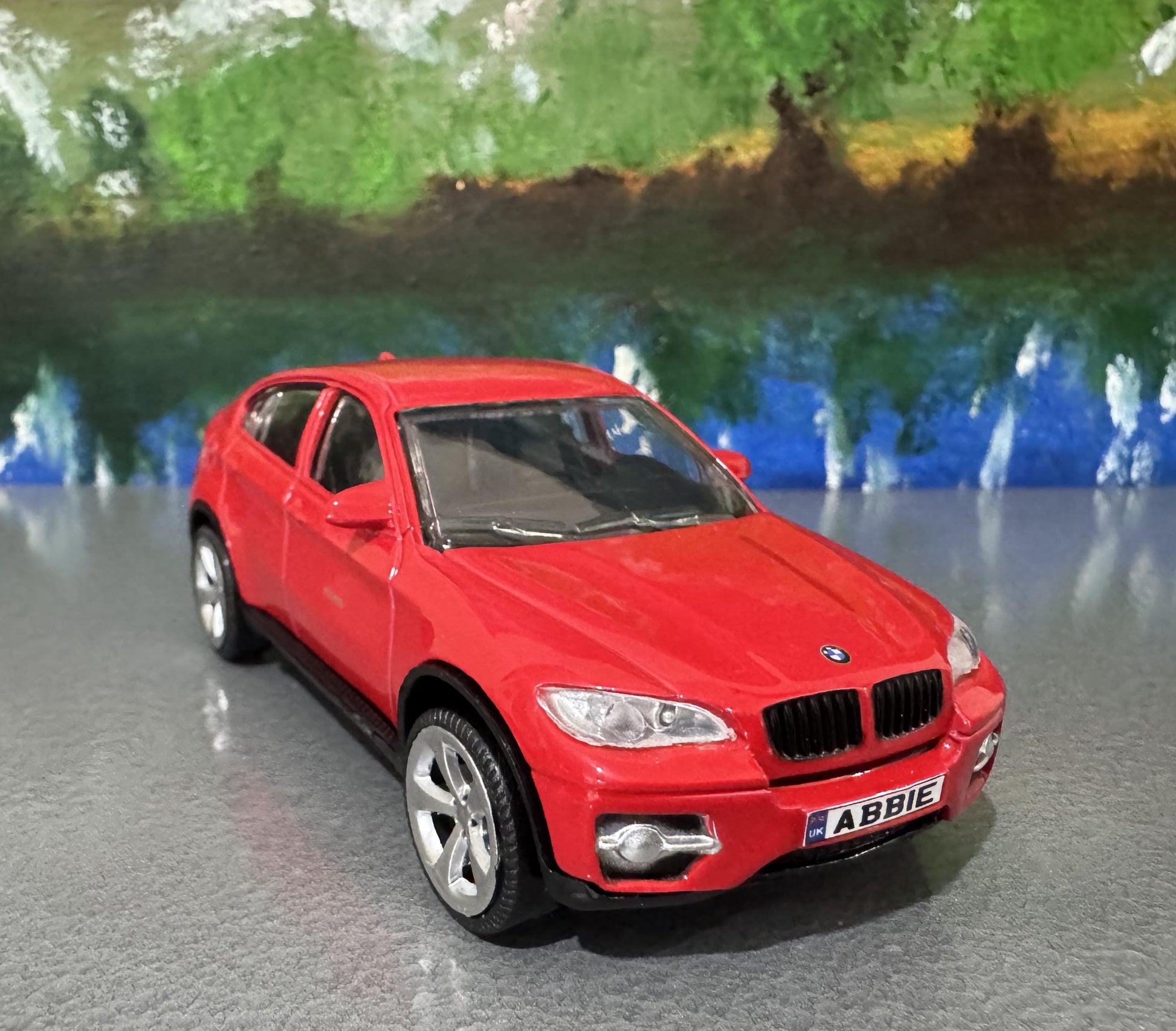 BMW X6 Diecast Model Car 1:43 Scale - Personalized License Plate