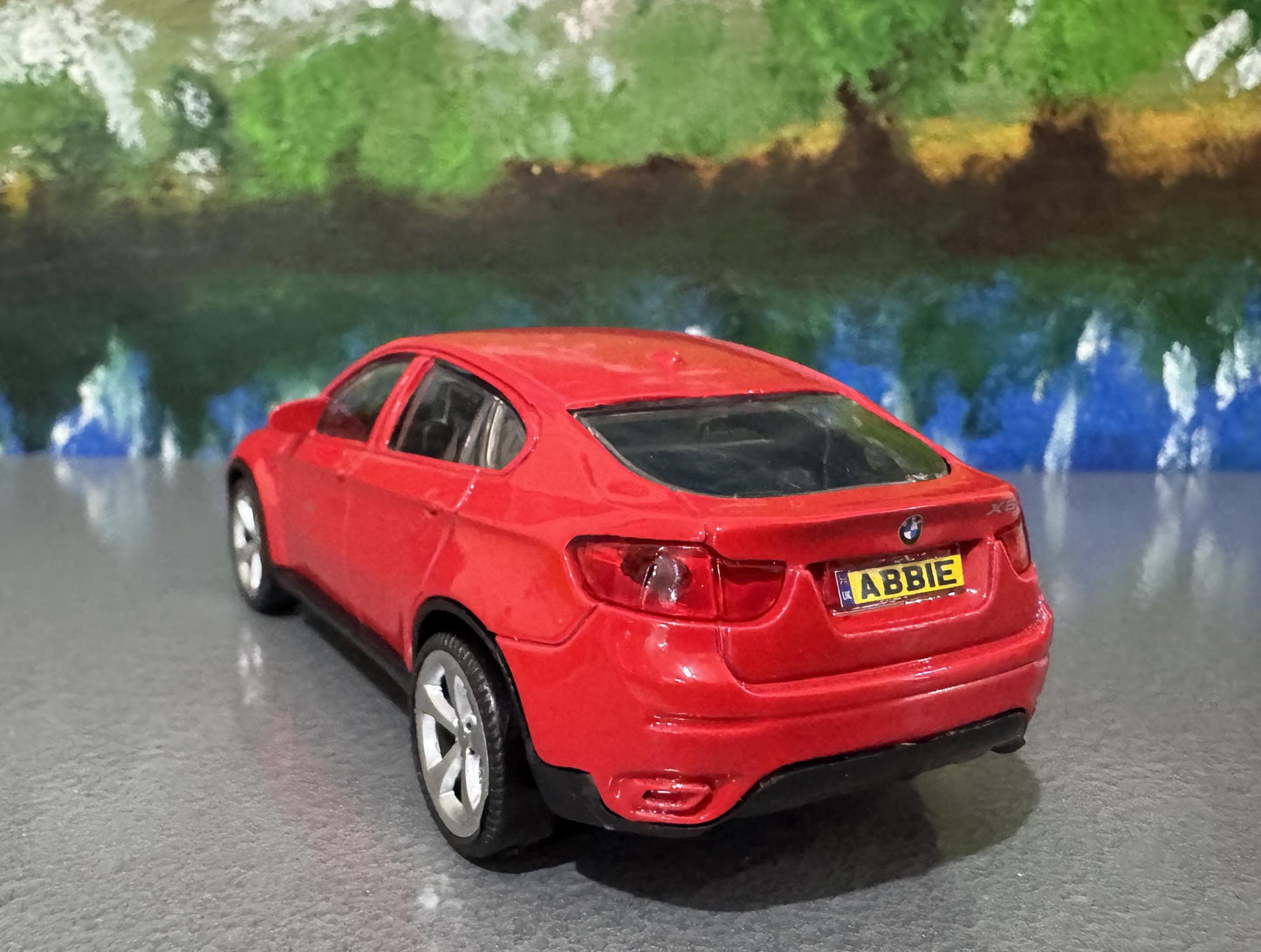 BMW X6 Diecast Model Car 1:43 Scale - Personalized License Plate