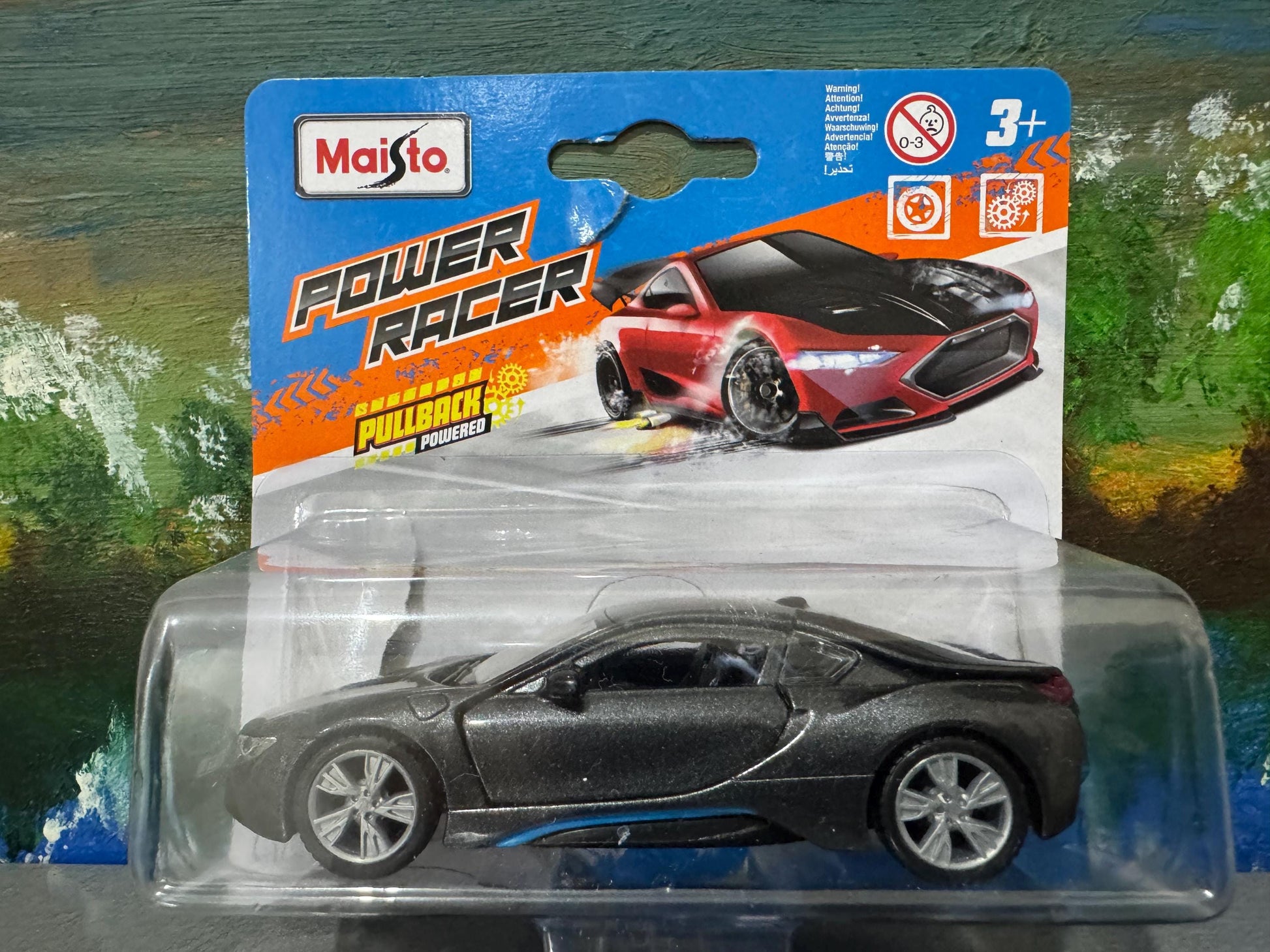 Custom Name BMW i8 Diecast Car Model - 1:38 Scale Blac Germany Sports Toy - Rastar Collectible - Unique Gift for Car Enthusiasts Boxed