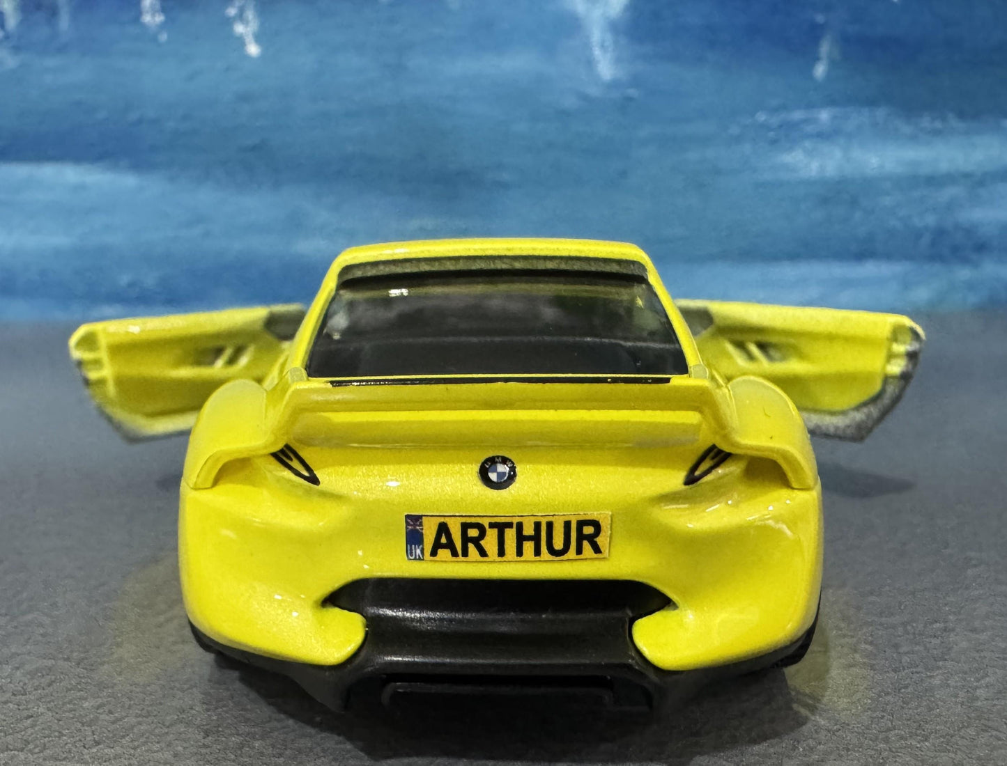 BMW 3.0 CSL Hommage Yellow 1:36 Diecast Model - Personalized Name - Gift for Dad, Boy, girl, brother, sister, Car Lover - Boxed Collectible