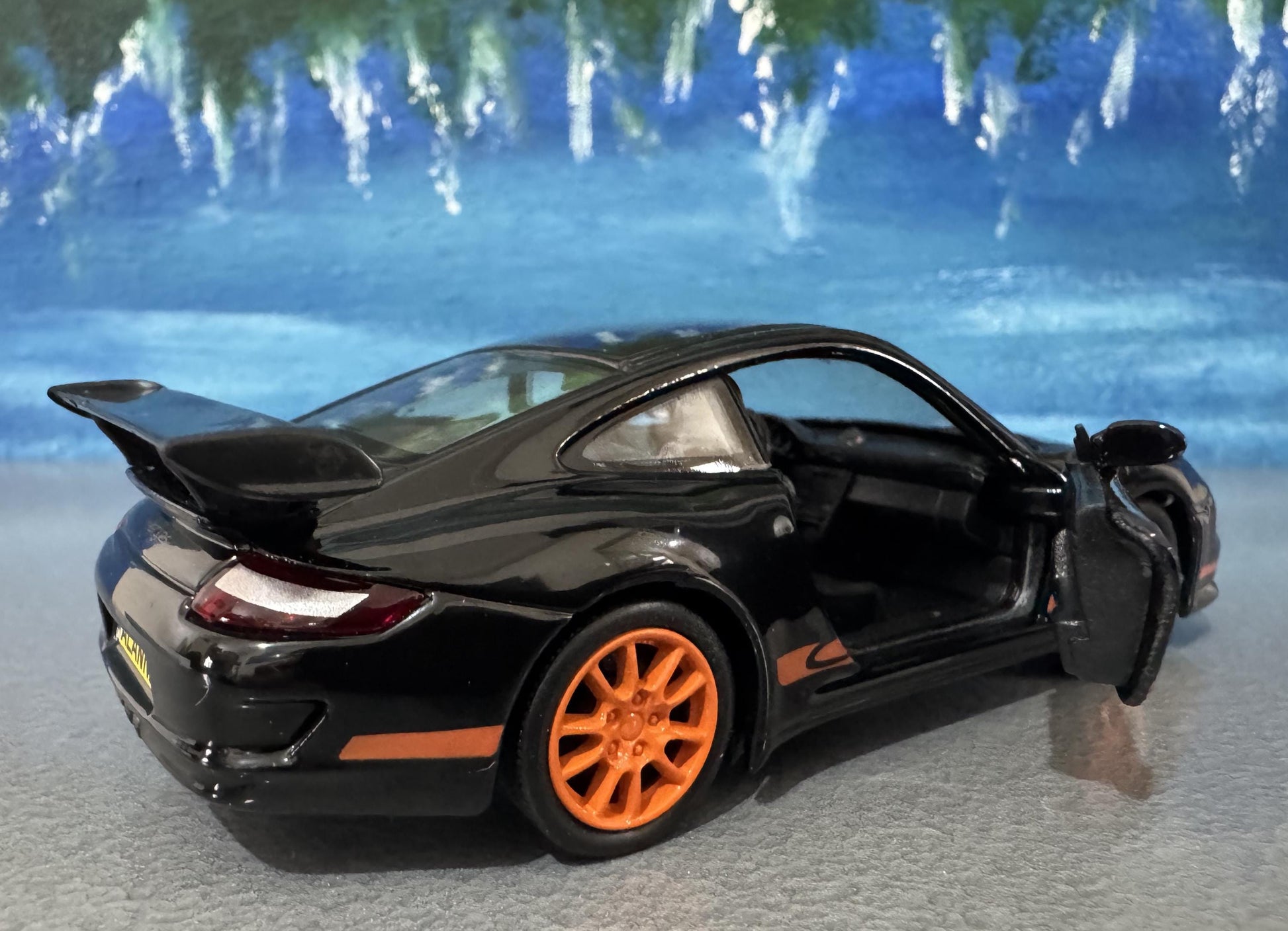 Personalized Name Plate Welly Porsche 911 GT3 RS Model Car – Gift for Him, Boyfriend, Husband, Kids – Unique Car Lover Collectible – Boxed