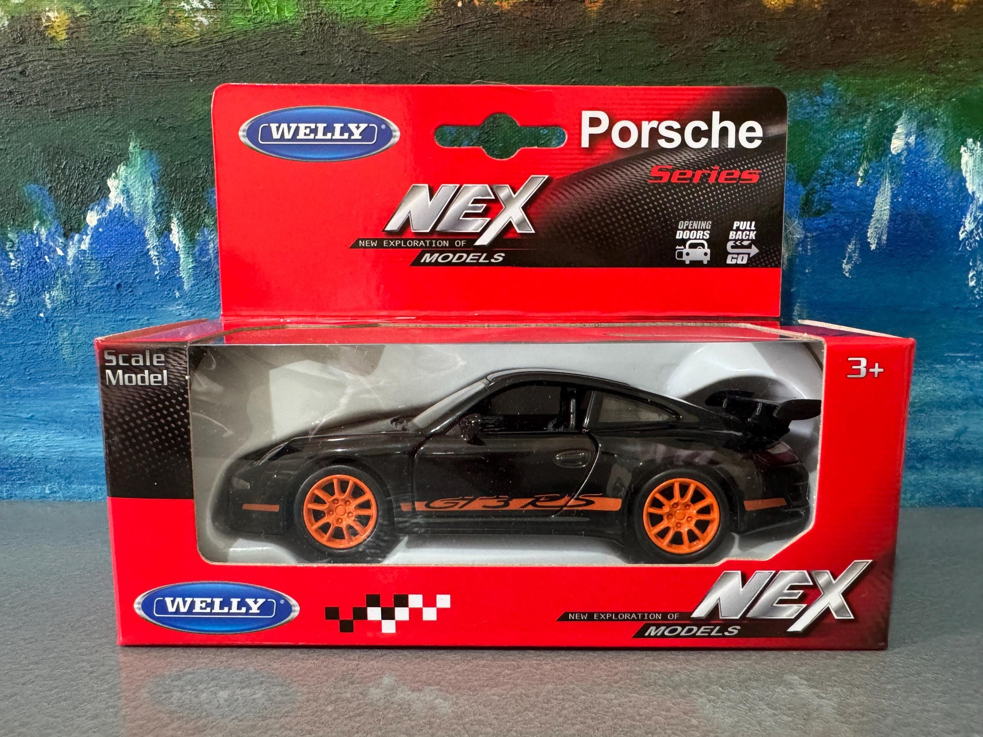Personalized Name Plate Welly Porsche 911 GT3 RS Model Car – Gift for Him, Boyfriend, Husband, Kids – Unique Car Lover Collectible – Boxed