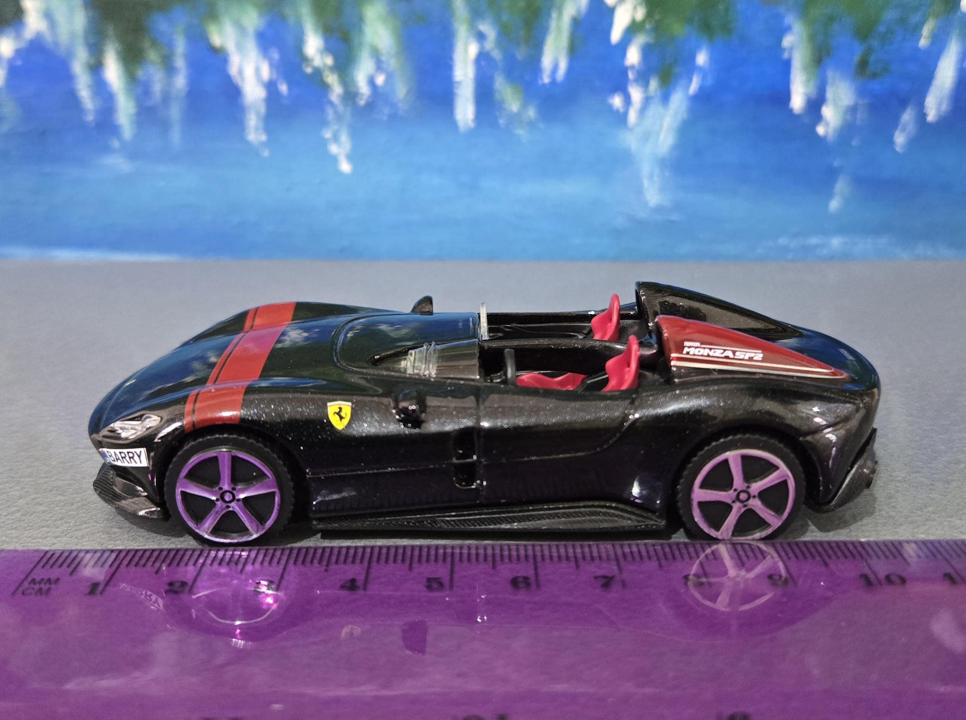Ferrari Monza SP2 Diecast Model 1:43 Scale - Personalized Name Plate