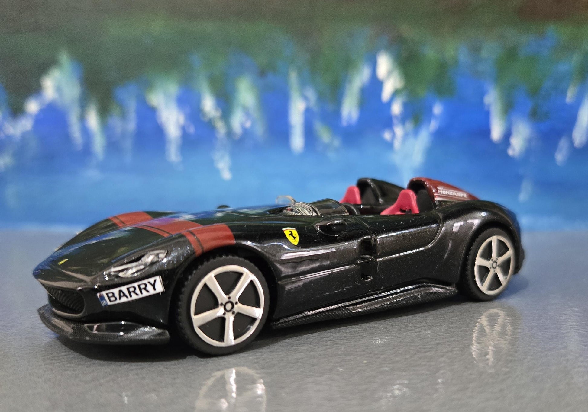 Ferrari Monza SP2 Diecast Model 1:43 Scale - Personalized Name Plate