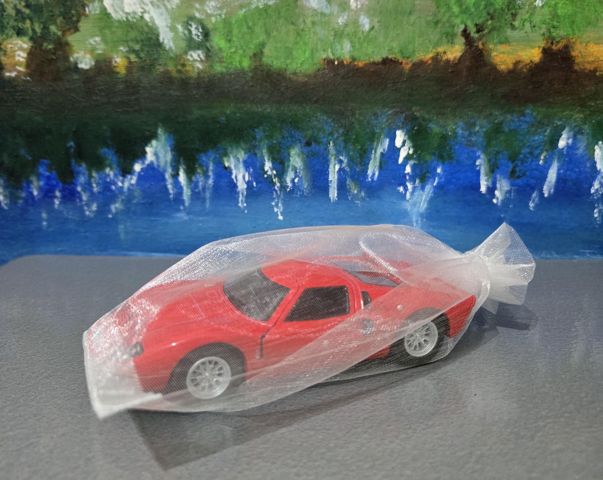 RED Toy Car Ford GT 40 MKII 1:32 - Pull Back Action, Open Doors, fun toy