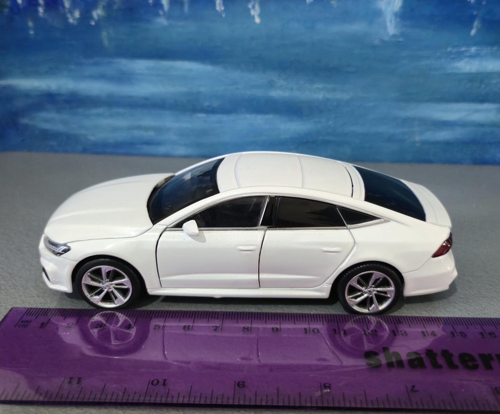 Personalized Audi A7 Toy Car 1:32 | Light and Sound | Opening Doors, Hood & Trunk | Gift for Dad, mom, girl or Boy | Boxed Collectible Model