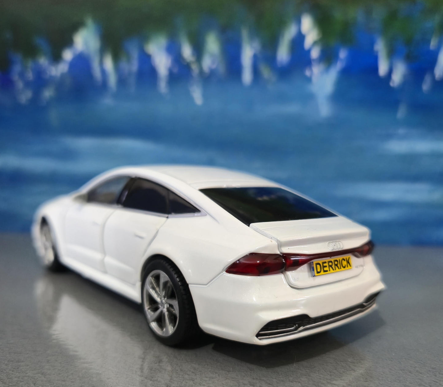 Personalized Audi A7 Toy Car 1:32 | Light and Sound | Opening Doors, Hood & Trunk | Gift for Dad, mom, girl or Boy | Boxed Collectible Model