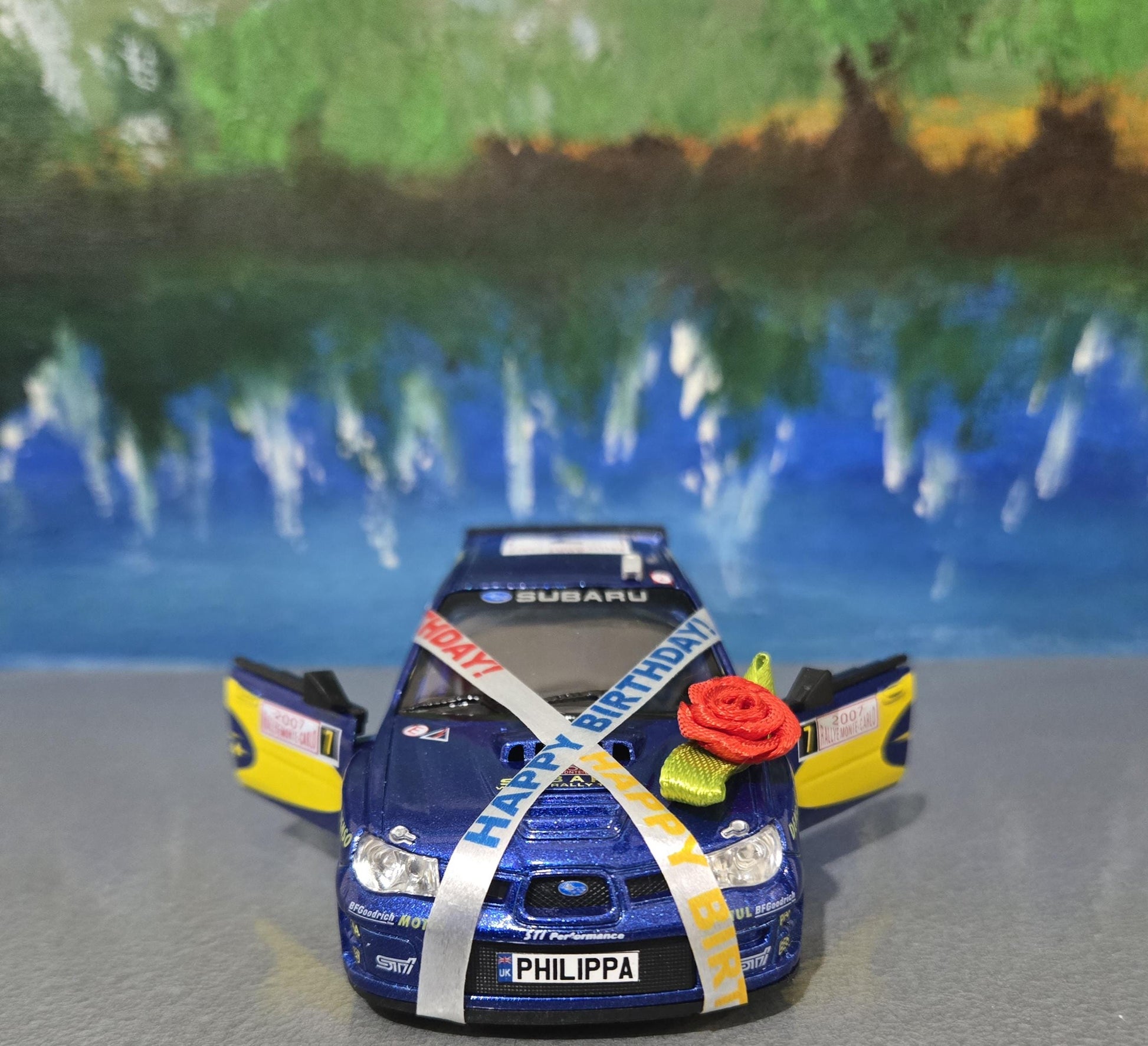 Personalized Subaru Impreza Toy Car Model, Custom Name Plate Birthday Gift for Boy, Girl, Dad, Mom, in Sleeves, Exceptional Detail models