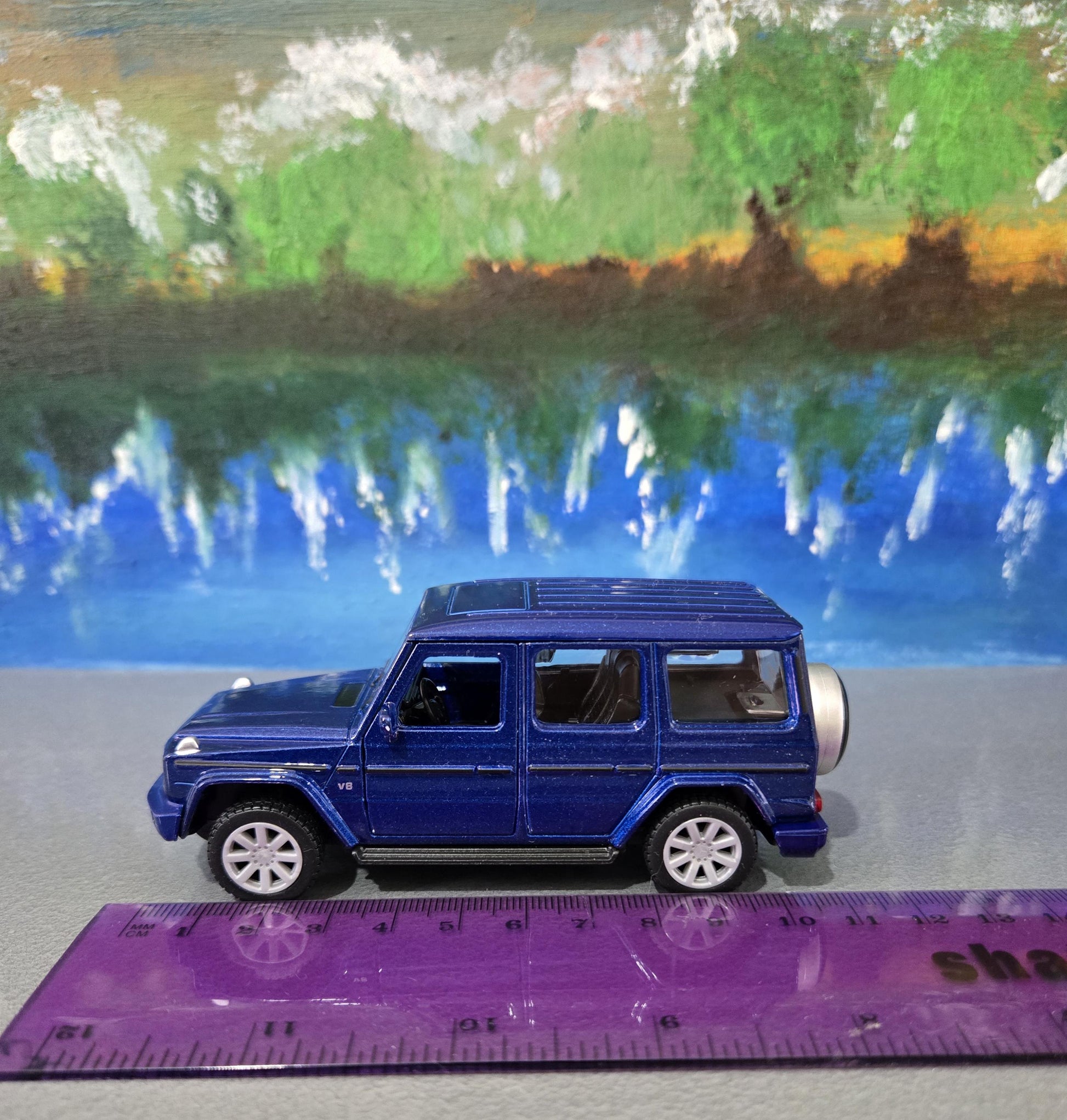 Mercedes G-Class Pearl Blue 1:38 Diecast SUV – Official Maisto Model with Personalized Name Plate | Boxed Gift for Dad, Kids, Collectors