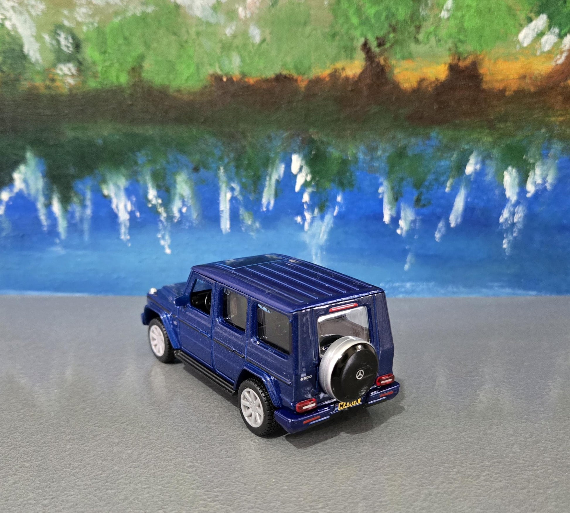 Mercedes G-Class Pearl Blue 1:38 Diecast SUV – Official Maisto Model with Personalized Name Plate | Boxed Gift for Dad, Kids, Collectors