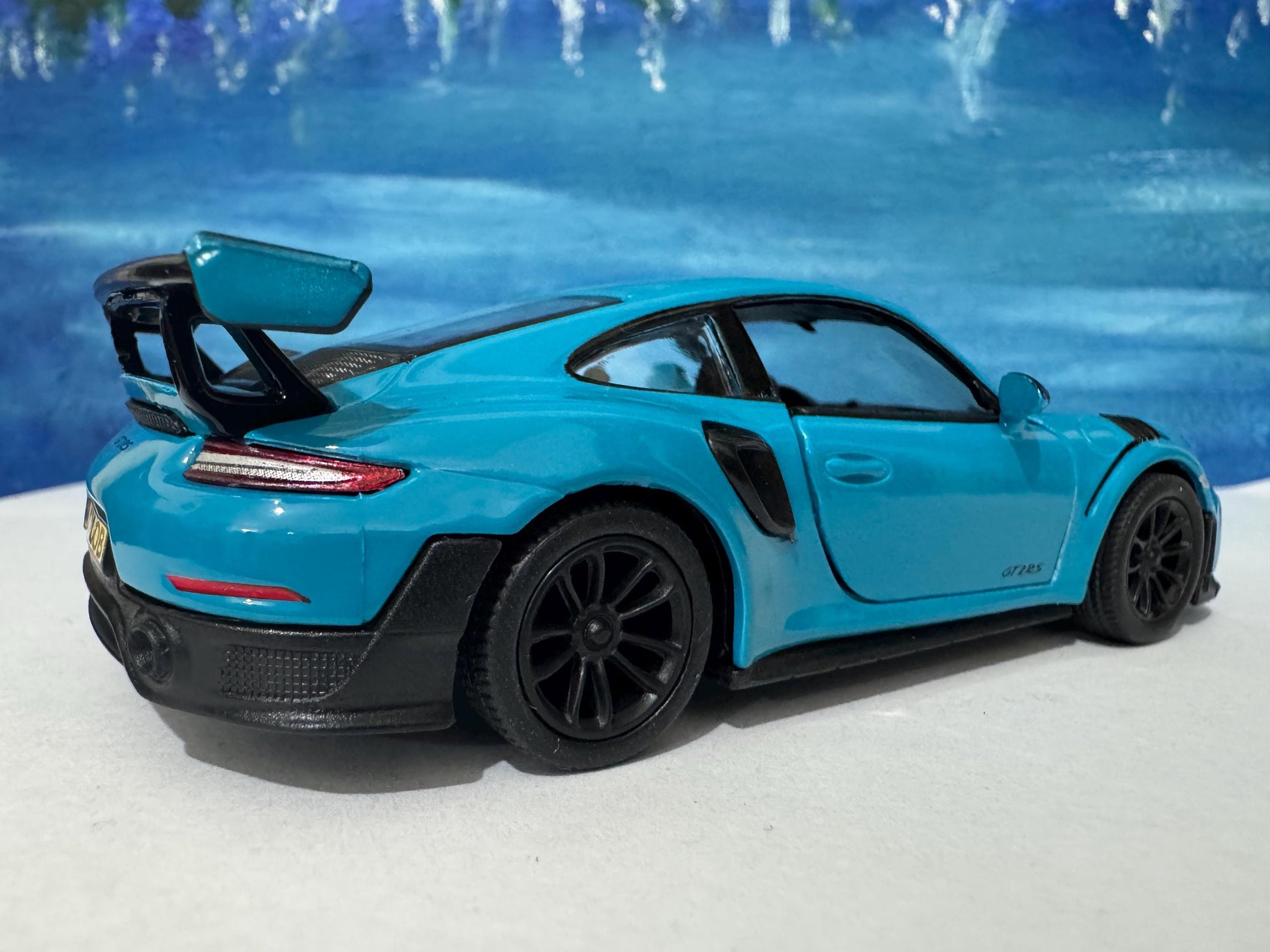 Personalized Porsche GT2 RS Model Car: Custom Number Plate, Collector's Edition