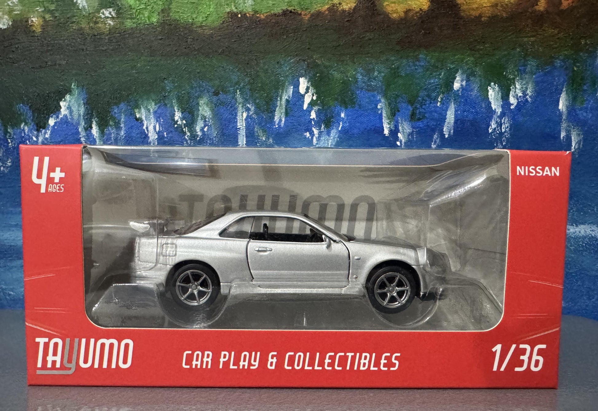 Personalized Nissan GTR R34 V-Spec II Diecast Model Car: Custom Name Plate