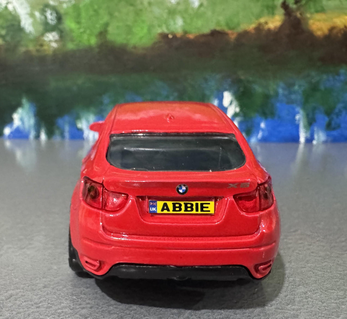 BMW X6 Diecast Model Car 1:43 Scale - Personalized License Plate