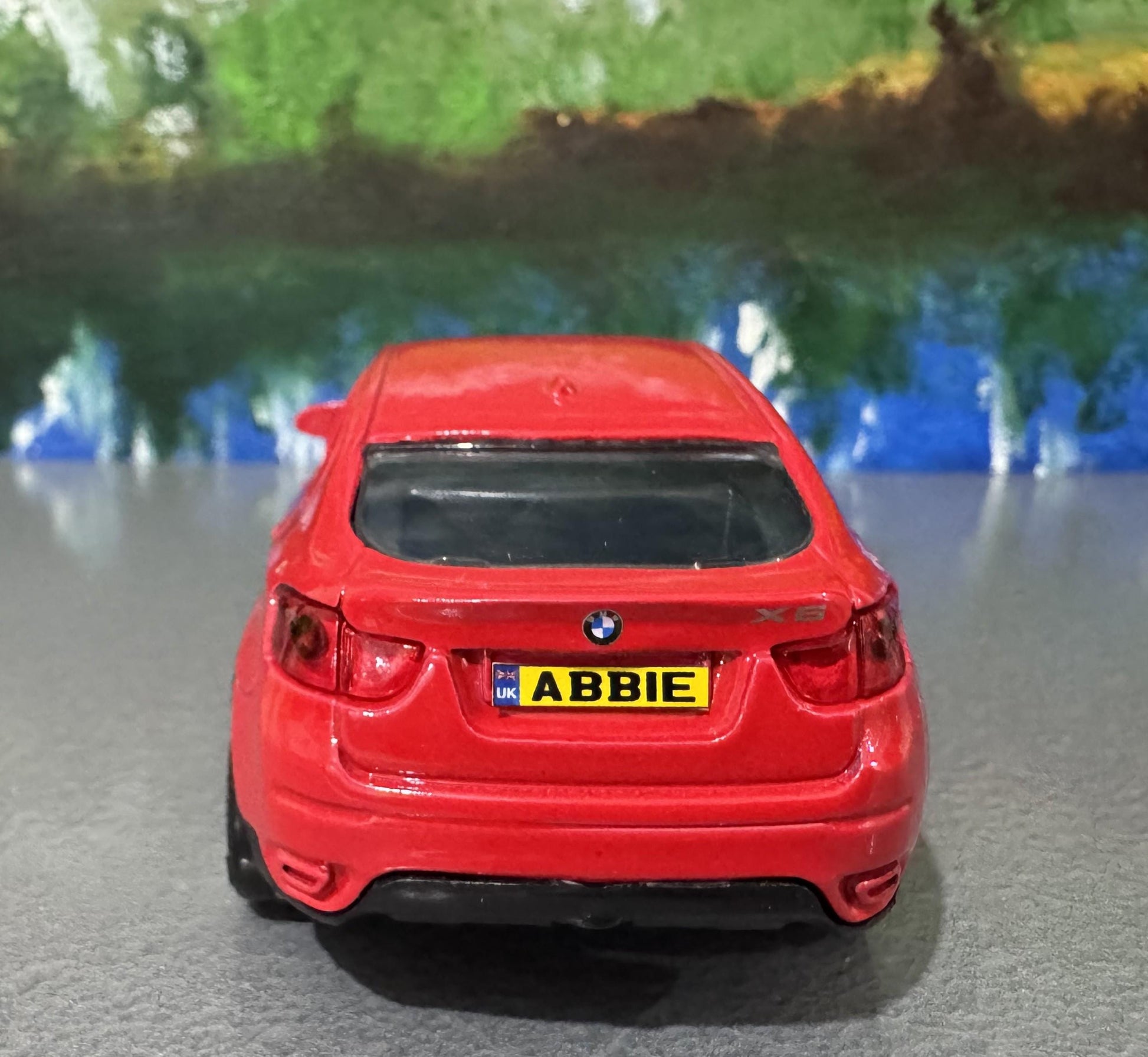 BMW X6 Diecast Model Car 1:43 Scale - Personalized License Plate